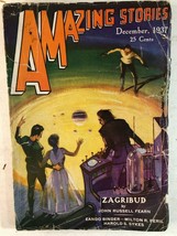 Amazing Stories Sf Pulp Magazine December 1937 Eando Binder - £31.64 GBP