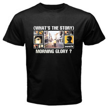 New OASIS What&#39;s The Story Morning Glory Men&#39;s Black T-Shirt - £14.07 GBP+