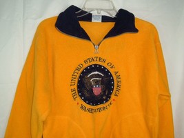 Vintage Cedar Sports United States Of America DC Fleece Pullover Jacket ... - £14.73 GBP