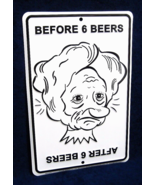 BEFORE &amp; AFTER BEER *US MADE* Embossed Sign - Man Cave Garage Bar Pub Wa... - £12.44 GBP