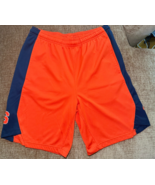 Nike Syracuse Men&#39;s Large Basketball Shorts Orange Blue NCAA Mesh Drawst... - $32.82 CAD