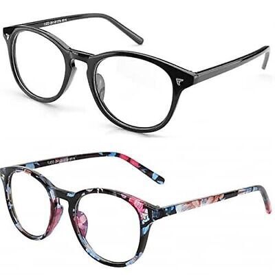 Pack combo de lunettes rondes anti-éblouissement unisexes bloquant la... - $11.26