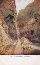 Royal Gorge Colorado CO Railroad Tracks Postcard A09 - £2.39 GBP