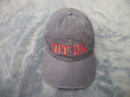baseball cap navy blue adjustable new uff da red embroidered  - $40.01