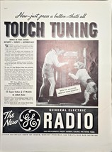 GE General Electric Radio Touch Tuning Woman Dress 1937 Vintage Print Ad - $13.42 CAD
