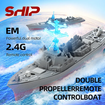 RC Boat High-Speed Remote Control Ship Simulation Warship Model Toy  - £28.90 GBP