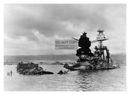 Uss Arizona Battleship Three Days After Pearl Harbor Attack WW2 5X7 Photo - £8.95 GBP