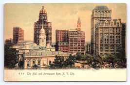 Postcard City Hall Newspaper Row New York City Rotograph Co. - £4.97 GBP