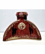 Large Medallion Flambe Oxblood Glaze Chinese Porcelain Ceramic Pottery V... - $1,103.97 MXN