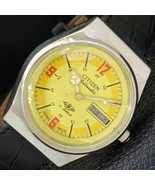 AUTOMATIC VINTAGE CITIZEN 8200 JAPAN MENS YELLOW COLOR DIAL WATCH a500286-1 - €23,07 EUR