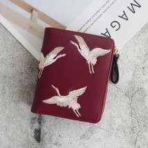 Lovely Birds Printed Mini Women Wallet PU Leather Fashion Zipper Coin Purse Woma - £9.65 GBP