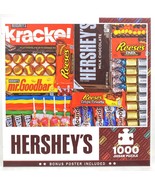 HERSHEYS Chocolates 1000 Piece Jigsaw Puzzle Krackel Reese&#39;s Candy Bars  - £11.81 GBP