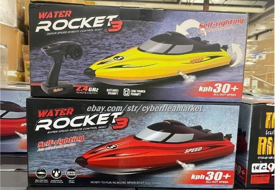 Fast Speed RC Boat 20+MPH Electric Racing Boat Hobby RTR Adults Kids Out... - $34.00