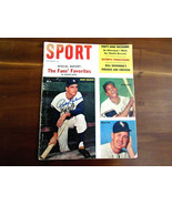 ROCKY COLAVITO TIGERS INDIANS YANKEES SIGNED AUTO 1960 SPORT MAGAZINE JS... - $3,763.16 MXN