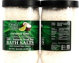 2 Dead Sea Collection Coconut Lime Cleanses Natural Dead Sea Bath Salts ... - £22.45 GBP