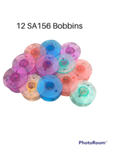 12 Pack Rainbow Assortment Sa156 Bobbins For Brother Machines - $5.70