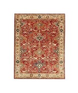 Handmade woolen pile channi design are rugs color red size-8x10ft  Brdro... - $2,315.06 CAD