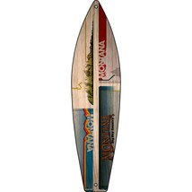 Montana License Plate Design Novelty Mini Metal Surfboard MSB-455 - £13.54 GBP