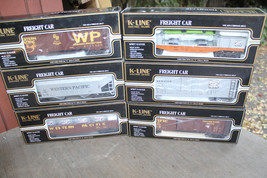 K-Line K621-2171A Western Pacific Classic 6 Car Freight Set Master Carto... - $158.39
