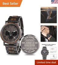 Customizable 100% Natural Wood Watch for Your Husband - Timeless Treasure - $1,597.12 MXN