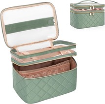 OCHEAL Makeup Bag, Double layer Cosmetic Cases Travel Makeup Organizer T... - £7.76 GBP