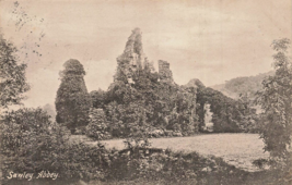 Ruins Of Sawley Abbey Lancashire ENGLAND~1906 Frith Photo Postcard - £7.08 GBP