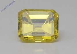 Emerald Cut Natural Mined Loose Diamond (0.92 Ct Yellow Vs2(enhanced)) IGL - £1,141.63 GBP
