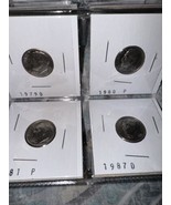 Lot of eight different Proof Roosevelt Dimes - $9.90