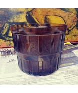 Ice Bucket Vintage Amber Brown Glass ware Bucket - £19.66 GBP