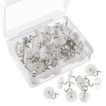 Upholstery Twist Pins Clear Heads Bed Skirt Pin For Hold Slipcovers And ... - £10.38 GBP