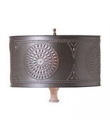 Drum Lamp Shade with Chisel in Kettle Black - 15 inch - $93.31 CAD
