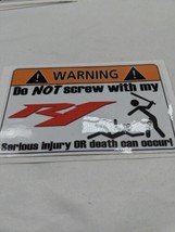 Warning Do Not Screw With My R1 Sticker Decal - $9.62