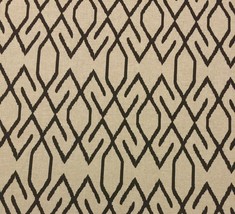 Lacefield Designs Zoe Dark Gray Keira Geometric Gate Fabric By The Yard 54&quot;W - £7.69 GBP