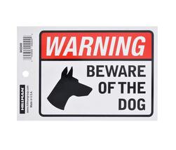 BEWARE DOG DECAL 4&quot;X6&quot;6 - €6,89 EUR