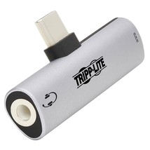 Tripp Lite USB-C to 3.5 mm Headphone Jack Adapter for Hi-Res Stereo Audio, 60W P - $41.99