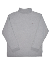 Polo Ralph Lauren Turtleneck Mens XL Grey Pullover T Shirt Long Sleeve C... - £22.07 GBP