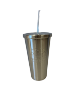 STARBUCKS 2016 16 oz Grande Metal Mermaid Silver Stainless Steel Cold Cu... - $24.74