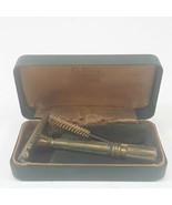 Vintage GEM Micromatic Single Edge Flip Top Safety Razor Set w Orig Case - $19.39