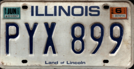Vintage 1986 Illinois License Plate - Crafting Birthday MANCAVE Nostalgi... - $28.79