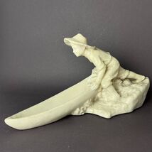 1950 Vintage USSR Figure Statue Boy with Boat Fisherman Tom Sawyer Plast... - $138.00