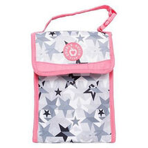 New with Tags Double Dutch Club Super Star Gray 9.5&quot; Kids Lunch Tote Bag... - $53.93 MXN
