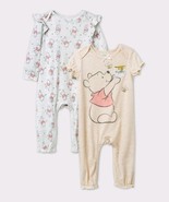 Baby Girls&#39; 2pk Size (3-6 M) Winnie the Pooh Rompers - $24.60 CAD