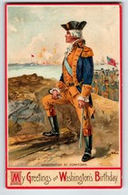 George Washington President Postcard Yorktown Signed R Veenfliet 51766 Germany - £9.30 GBP