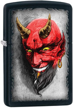 Zippo Lighter - Tattoo Devil Black Matte - ZCI016550 - $596.03 MXN