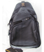 Men&#39;s &amp; Women&#39;s Leather Sling Bag Waterproof Crossbody Chest Shoulder Bl... - $727.66 MXN