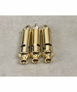 Set Of 3 Vintage ROMO Police Whistle Gold Tone - $376.14 MXN