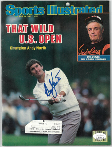 Andy North signed Sports Illustrated Full Magazine 6/24/1985- JSA #EE63394 (US O - £30.26 GBP