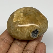 90.3g, 2.1&quot;x1.7&quot;x1.1&quot;, Yellow Ocean Jasper Palm-Stone @Madagascar, B18130 - £5.68 GBP