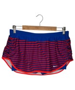 Nike Running Skorts Womens L Ruched Striped Dri Fit Shorts Lined Tennis ... - $27.06 CAD