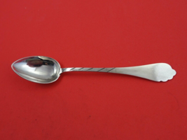 Russian Sterling Silver Teaspoon mark brite-cut on reverse of bowl  5 3/4&quot; - £68.88 GBP